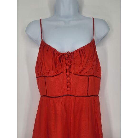 Urban Outfitters Red Cut-Out Corset Mini Dress Women's Size Medium - Picture 3 of 10